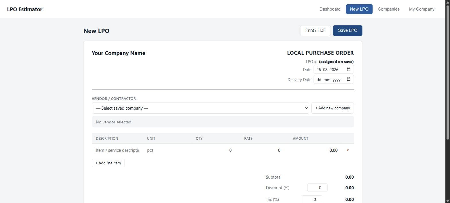 LPO Estimator